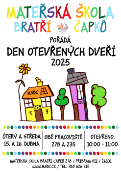 Den otevřených dveří MŠ Bratří Čapků - 1