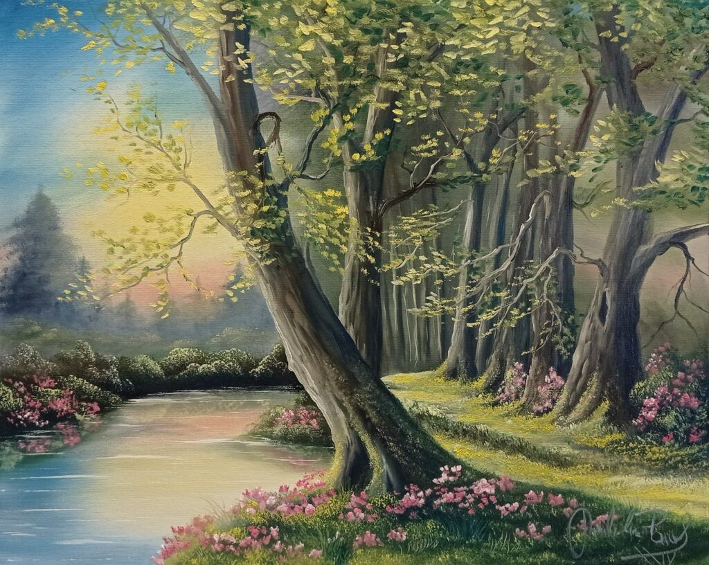 Kurz olejomalby metodou Bob Ross s Pavlem Michalicou - 2