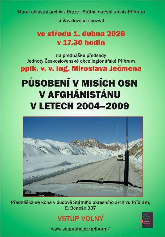Miroslav Ječmen: Působení  v misích OSN  v Afghánistánu v letech 2004-2009 - 1