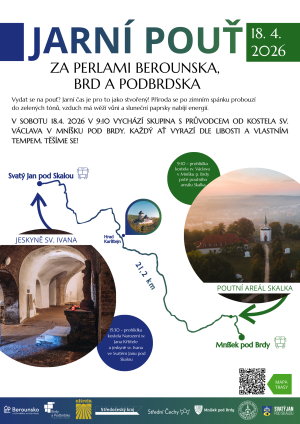 Jarní pouť za perlami Berounska, Brd a Podbrdska