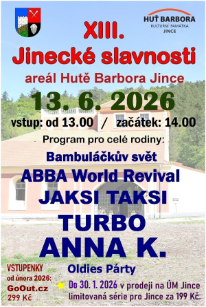 Jinecké slavnosti 2026