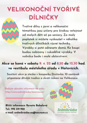 Velikonoční tvořivé dílničky