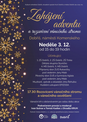 Zahájení adventu  -  plakát